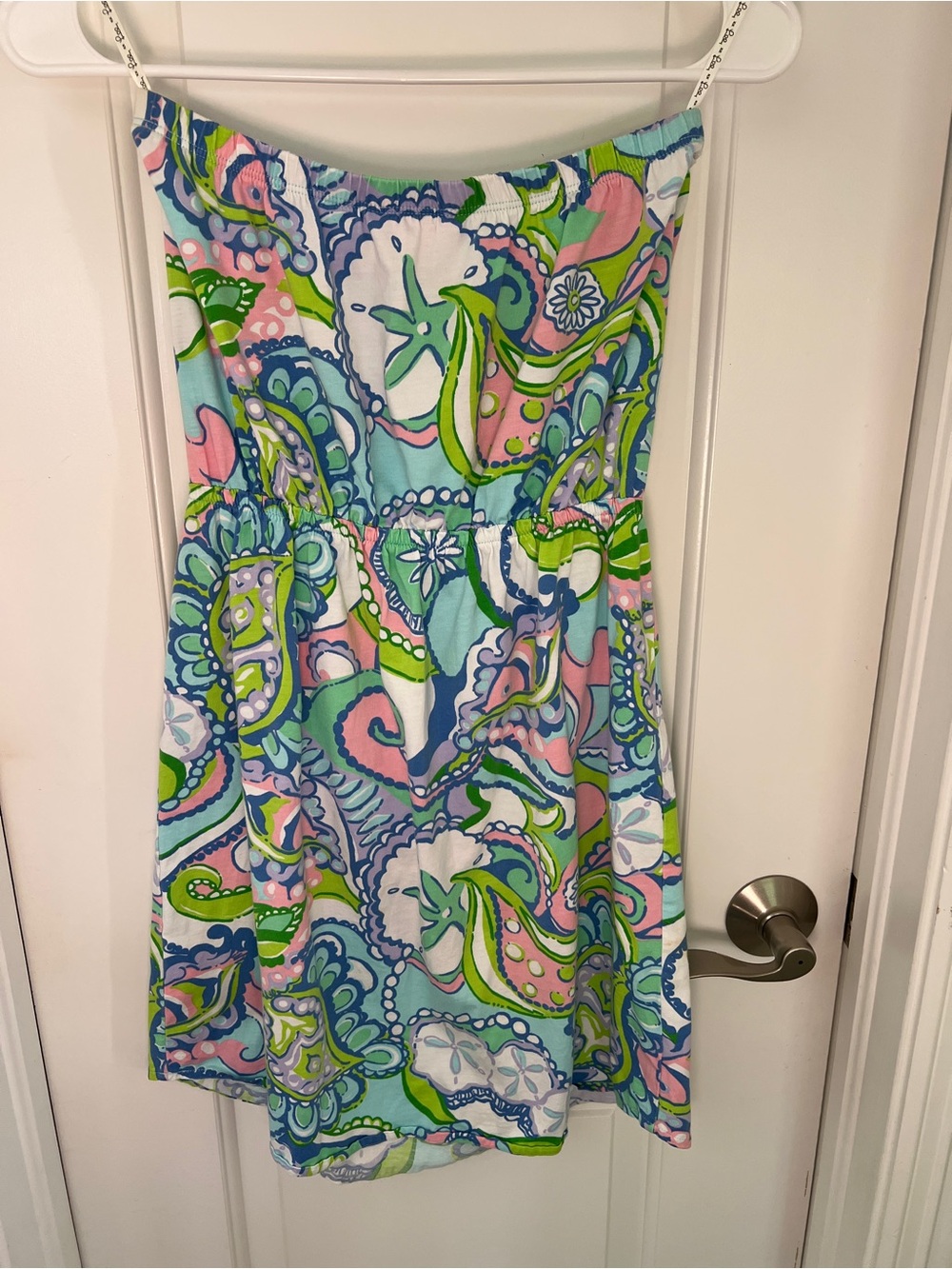 Lilly Pulitzer Windsor Strapless Mini Dress in Conch Republic Pattern